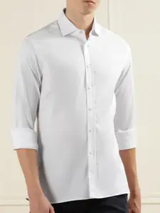 HACKETT LONDON Spread Collar Cotton Casual Shirt