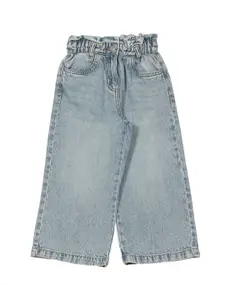 Lil Lollipop Girls Relaxed Fit Pure Cotton Jeans
