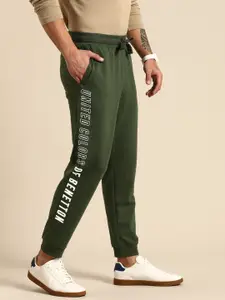 United Colors of Benetton Brand Logo Printed Pure Cotton Joggers