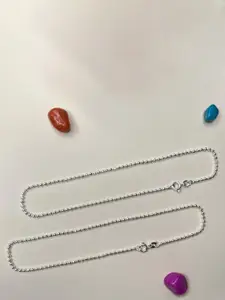 Arte Jewels 92.5 Silver Anklets