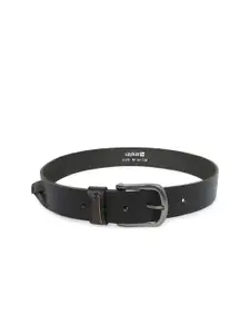 SPYKAR Men Black Leather Formal Belt