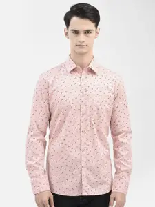 Crimsoune Club Slim Fit Floral Opaque Printed Casual Shirt