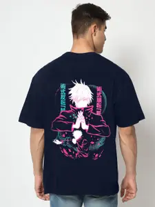 COMICSENSE Bio Finish Anime Printed Jujutsu Kaisen Cotton Oversized Tshirt