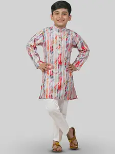 ahhaaaa Boys Printed Regular Kurta with Pyjama