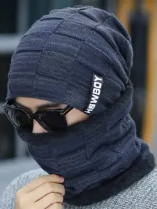 Alexvyan Men Wind Proof Wool Thermal Cap & Scarf