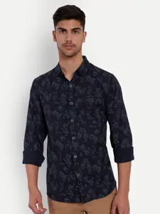 VALEN CLUB Slim Fit Opaque Printed Pure Cotton Casual Shirt