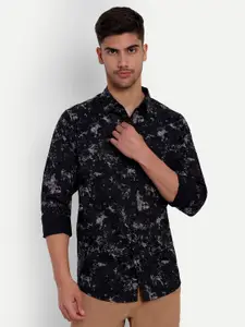 VALEN CLUB Slim Fit Abstract Printed Pure Cotton Casual Shirt