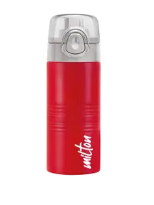 Milton Vogue 500 Red Single Walled Stainless Steel Water Bottle 490ML