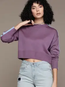 The Roadster Lifestyle Co. Acrylic Cropped Boxy Pullover