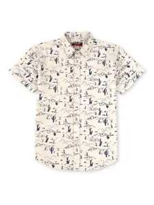 Palm Tree Boys conversational Printed Cotton Casual Shirt