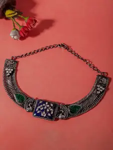 Neeta Boochra Silver-Plated Necklace