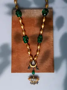 Neeta Boochra Gold-Plated Onyx Necklace