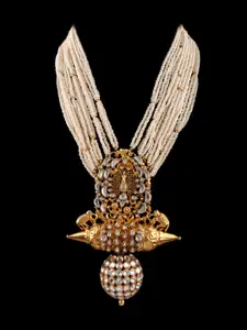 Neeta Boochra Gold-Plated Beaded Necklace
