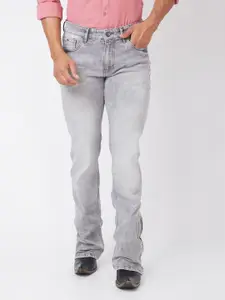 mode de base Men Bootcut Low-Rise Clean Look Heavy Fade Stretchable Jeans