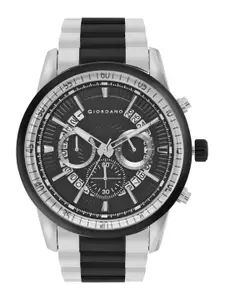 GIORDANO Men Dial & Stainless Steel Bracelet Style Straps Analogue Watch GZ-50075-11