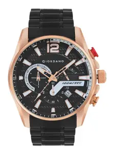 GIORDANO Men Dial & Stainless Steel Straps Analogue Water Resistant Watch GZ-50076-44