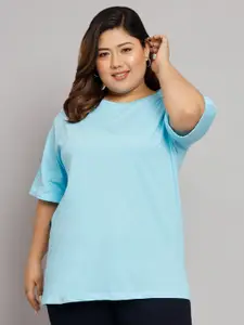 Funday Fashion Drop Shoulder Oversized Loose Cotton T-Shirt