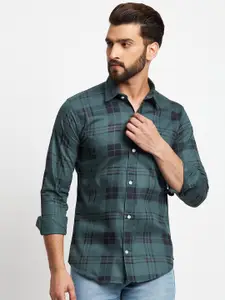 FirstKrush Slim Fit Checked Cotton Casual Shirt