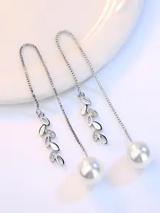 MYKI Silver-Plated Contemporary Hoop Earrings