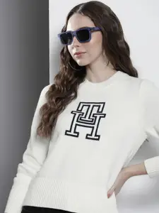 Tommy Hilfiger Brand Logo Embroidered Pullover Sweatshirt