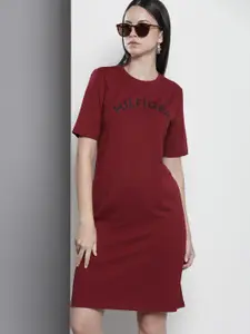Tommy Hilfiger Printed Pure Cotton T-shirt Dress