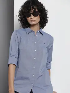 Tommy Hilfiger Self Design Classic Fit Casual Shirt