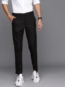 Louis Philippe Ath.Work Men Checked Tapered Fit Trousers