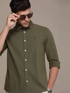 French Connection Men Pure Cotton Slim Fit Casual Shirt