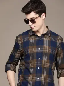 French Connection Slim Fit Checked Pure Cotton Casual Shirt