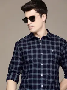 French Connection Slim Fit Checked Pure Cotton Casual Shirt