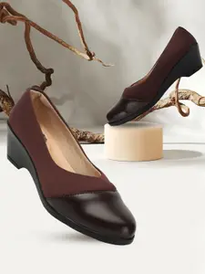 Denill Round Toe Comfort Heel Pumps