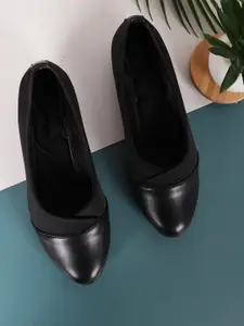 Denill Round Toe Comfort Heel Pumps