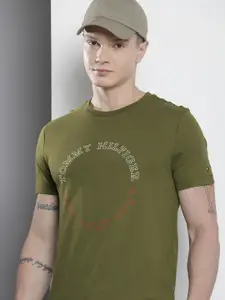 Tommy Hilfiger Pure Cotton Brand Logo Printed Slim Fit T-shirt