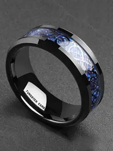 MEENAZ Men Set Of 2 Silver-Plated Finger Ring