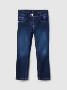 max Girls Clean Look Light Fade Mid-Rise Jeans