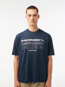 Lacoste Typography Printed Loose T-shirt