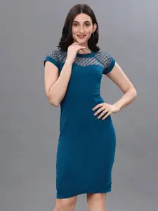 Ziva Fashion Round Neck Bodycon Dress