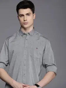 Louis Philippe Sport Pure Cotton Slim Fit Full Sleeves Casual Shirt