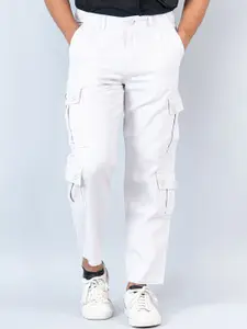 Tistabene Men Relaxed Fit Mid-Rise Cargos Trousers