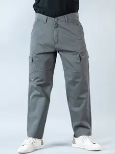 Tistabene Men Relaxed Loose Fit Cotton Cargos Trousers