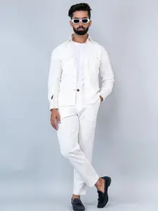 Tistabene Long Sleeves Two Pocket Linen Shirt With Trousers