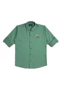 CAVIO Boys Spread Collar Comfort Opaque Pure Cotton Casual Shirt