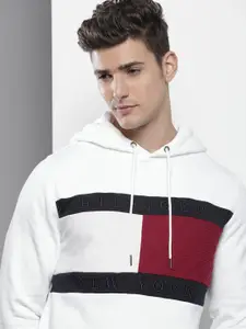 Tommy Hilfiger Embroidered Detail Hooded Sweatshirt