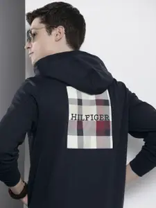 Tommy Hilfiger Brand Logo Printed Hooded Sweatshirt