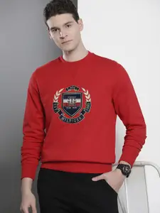 Tommy Hilfiger Pure Cotton Brand Logo Embroidered Sweatshirt
