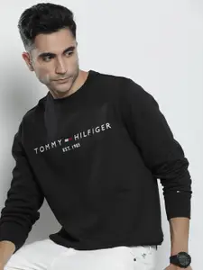 Tommy Hilfiger Sustainable Round Neck Brand Logo Embroidered Sweatshirt