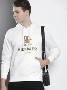 Tommy Hilfiger Brand Logo Embroidered Hooded Sweatshirt