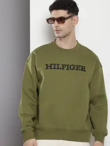 Tommy Hilfiger Men Thflex Brand Logo Embroidered Sweatshirt