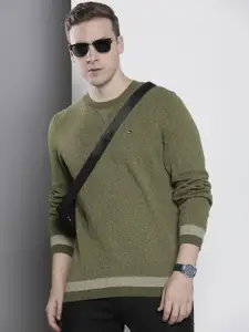 Tommy Hilfiger Round Neck Open-Knit Pure Cotton Pullover