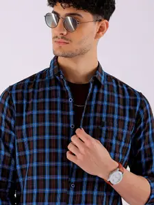 The Indian Garage Co Men Opaque Checked Casual Shirt